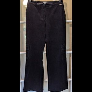 Chic St. John Sport Corduroy Cropped Cargo Pants
